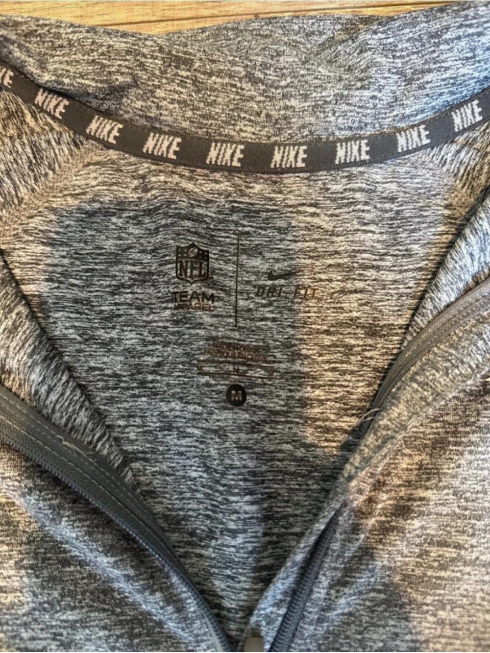 Nike Women's Gray Heather Quarter-Zip Pullover with Tennessee Patch